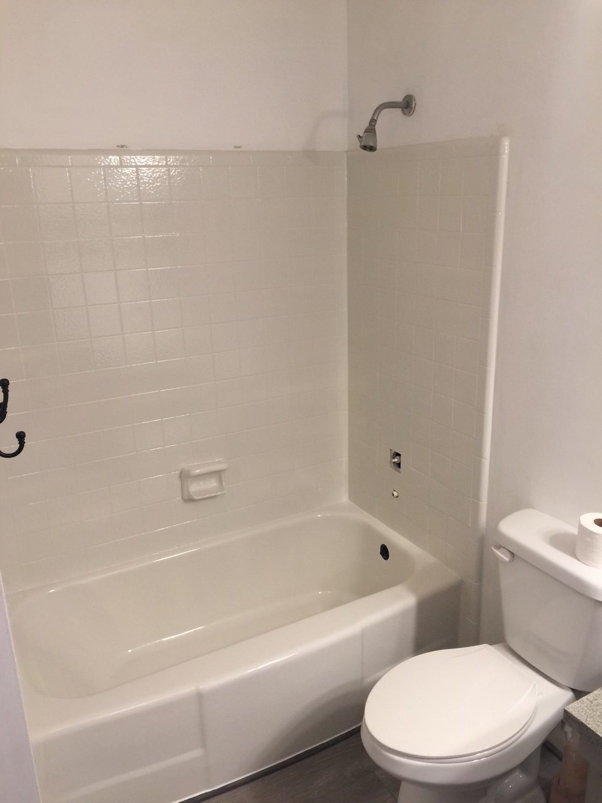 Reglazed bathtub