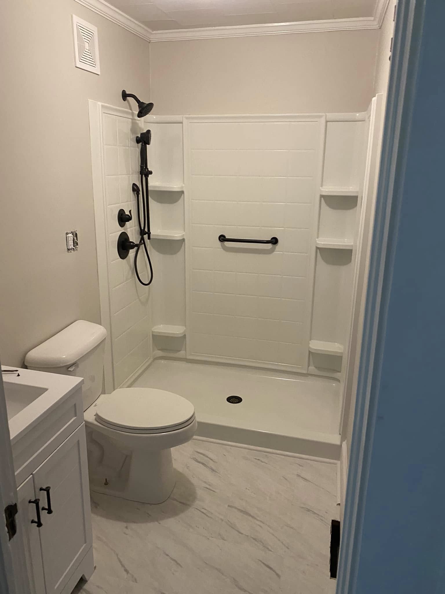 Bathroom remodel completed by Bath Brite NC